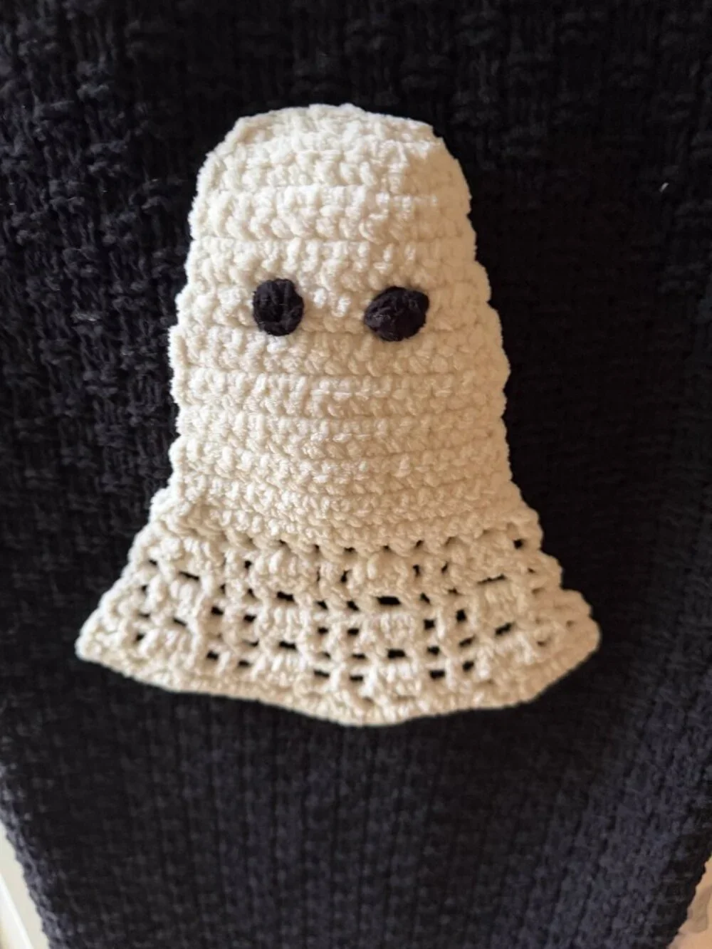 NWT 2026 - Martha Stewart Ghost Decorative Throw 50x70 Crochet Look Design